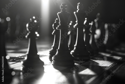 Strategic Game of Chess in a Dim, Intense Setting