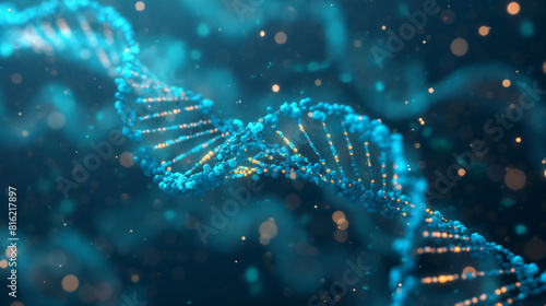 DNA gene fundo ciência hélice célula genética biotecnologia médica biologia bio. Tecnologia gene DNA molécula abstrata medicina azul fundo 3D pesquisa digital futurista conceito humano saúde