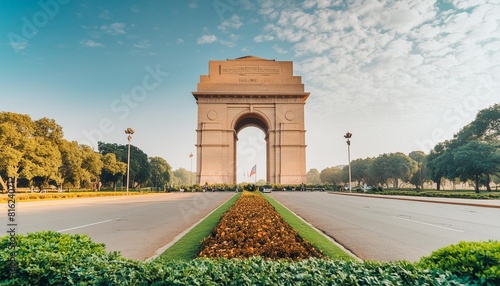 beautiful india gate new delhi generative ai