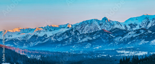 View of the Tatra Mountains and Giewont