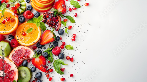 Salad with lettuce, egg and tomatoes, top view. The table is set. Healthy food. Proper nutrition. Plate of Salad Women eating fresh Mediterranean platter on table, Generative Ai