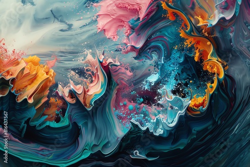 An abstract interpretation of painkillers morphing into soothing waves