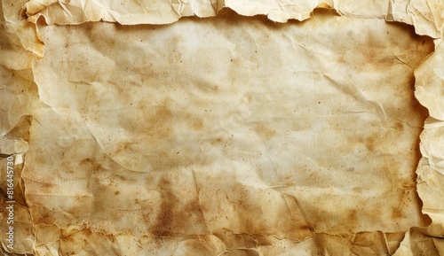 A blank, aged parchment background with subtle sepia tones and faded edges for text or design elements.