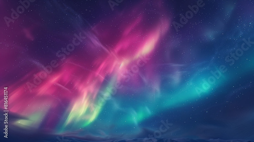 Vibrant Aurora Borealis Dancing in Northern Sky