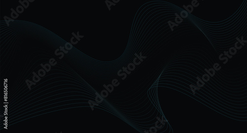 black and white abstract background Wave of dots and weave lines. Abstract background .blue background concept with technology light effect.