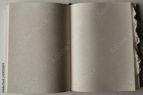 old book isolated on white background, AI