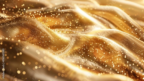 Abstract Background with Glittering Gold Texture for Christmas