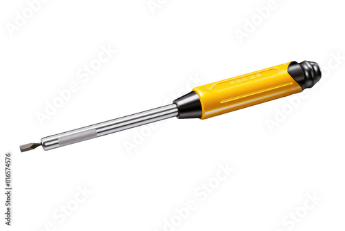 Illuminated Tool: The Luminescent Fusion of Yellow and Black on White or PNG Transparent Background.
