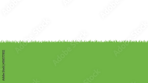 シンプルな芝生のイラスト ベクター素材