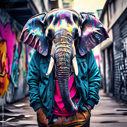 Urban Pachyderm Groove: Hip-Hop Elephant