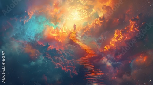 The path to heaven is a long and narrow one, but it is worth it to reach the pearly gates.