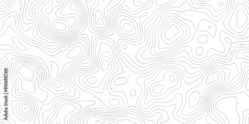 Vector geographic contour map. Topography map background. Black and white wave Seamless line. Topography relief. White wave paper curved reliefs abstract. Topographic map patterns,topography line map 
