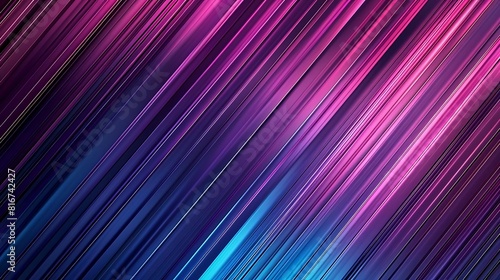 Colorful glowing diagonal stripes.