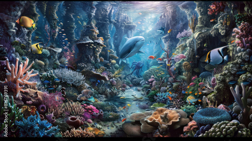 Dive into a world of imagination and wonder with our extensive undersea collection, featuring fantastical creatures, mythical landscapes, and magical underwater kingdoms.
