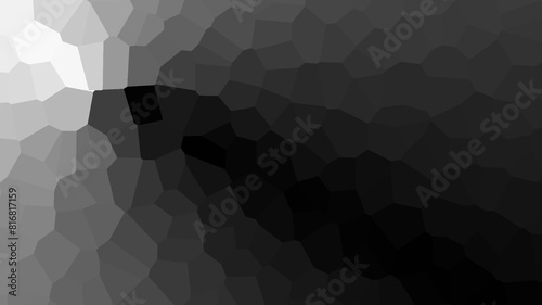 Seamless texture. stained glass black white gradient background