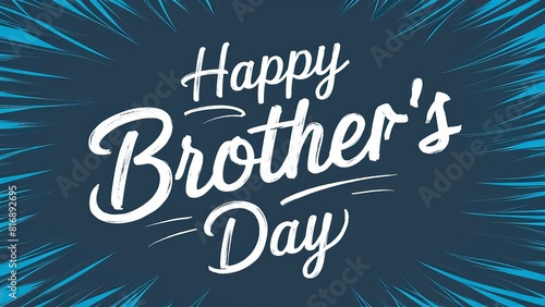 National Brother's Day, post, National Brother's Day calligraphy, Social Media Poster, Kids, Brothers, text, day, typography, Happy National Brother's Day, May 24. illustration, font, 