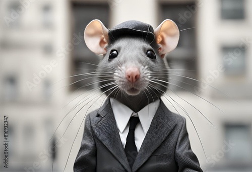 Ratón vestido de traje