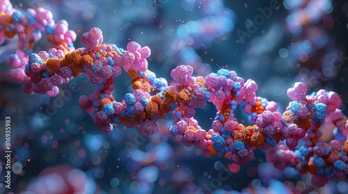 DNA splicing depicted in an illustration.