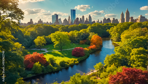Central Park in New York modern