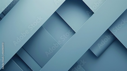 blue abstract background featuring geometric shapes and clean lines, 
