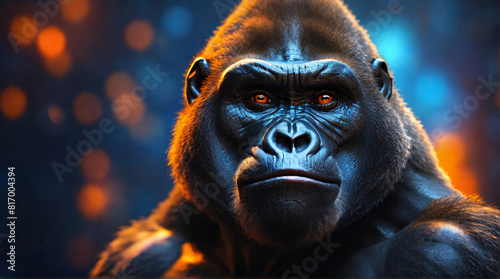 Portrait gorille 2 IA