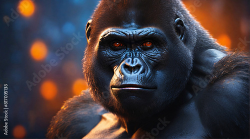 Portrait gorille 5 IA