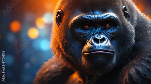 Portrait gorille 4 IA