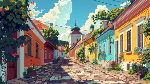 Illustration of Szentendre, Hungary