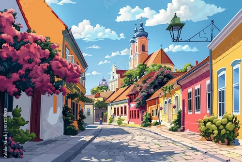Illustration of Szentendre, Hungary