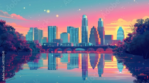 Illustration of Austin, Texas