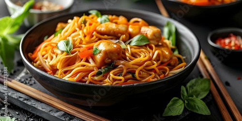Asian street food yakisoba chow mein soba and Singapore noodles recipes. Concept Asian Street Food, Yakisoba, Chow Mein, Soba Noodles, Singapore Noodles, Recipes