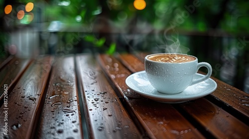 Serene Morning Moment, Coffee Break Description