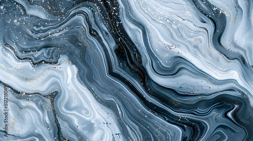 fondo efecto marmol líquido en movimiento colores frios estilo moderno y abstracto efecto pintura con dinamismo fondo o plantilla para diseño o cuadro decorativo