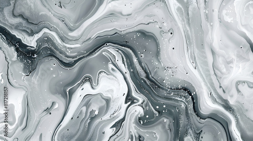 lienzo efecto liquido en movimiento espeso fluido en gris fondo para diseño o decoración cuadro decorativo plantilla con textura color vribrante