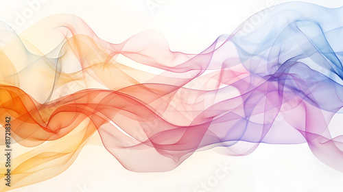 fondo efecto de humo o tela de seda transparente y colorida humo en movimiento explosion de color acuarela concepto abstracto