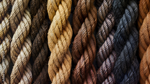 wallpaper de cuerdas juntas cuerda entrelazada plantilla para diseño o decoración conexiones fondo con textura aspero rugoso