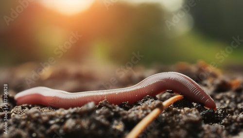 earthworm in nature