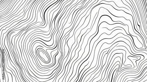 Topographic lines that show the height and lowliness of an area within a region. Topographic lines that you can use as assets in your design.