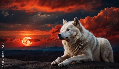 wolf in the night fox
