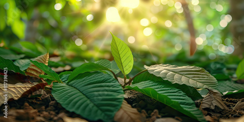 Kratom leaves crushed underfoot, their earthy aroma still clinging to the air. 
