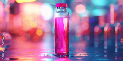 A vial of neon pink liquid glistens in the light, beckoning with promises of euphoria and relaxation.