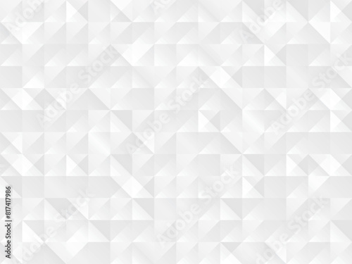 三角と四角のキラキラモザイク背景（モノクロ）