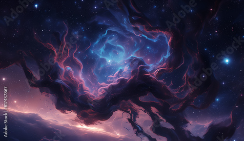 Where Dreams Collide with Reality: The Mesmerizing Colors of a Nebula
