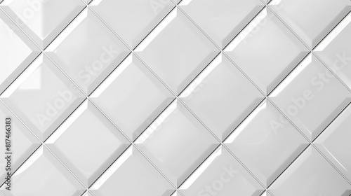 A vector art idea depicting a seamless white tile floor or wall texture order provides a fresh, neat surface for ornate decor items in interior spaces and space, Generative AI.