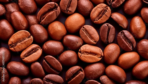 深入り焙煎されたコーヒー豆のクローズアップ3