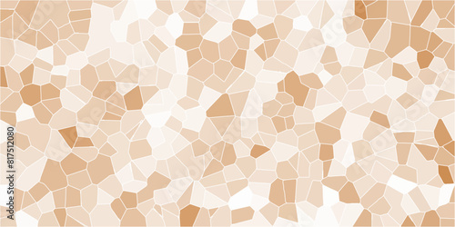 light orange crystallize abstract background in light sweet vector illustration. white stoke colors stone tile pattern. Cement kitchen decor. abstract mosaic polygonal background Broken Stained Glass.