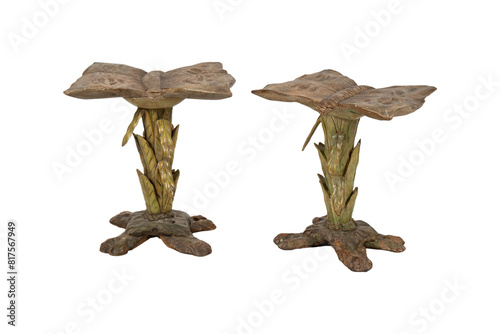 Early 20th Century Italian Console Tables from the Collection of Keith Richards,mushrooms isolated on white background