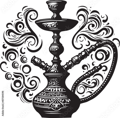 shisha hookah pipe clip art symbol