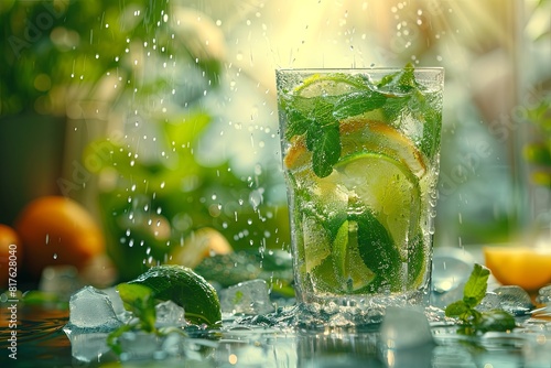 lime mint ice drink