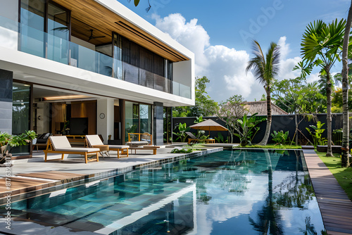 Luxury villa with pool and garden